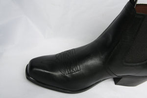 TEXAS - Western style Chisel toe Ankle boots - with cuban heel