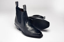 Load image into Gallery viewer, TEXAS - Western style Chisel toe Ankle boots - with cuban heel