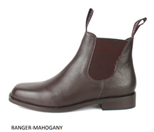 Load image into Gallery viewer, WIDE EEE FIT Kangaroo leather Elastic side Ankle boot - style: RANGER