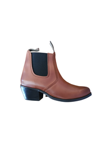 TEXAS TAN- Chisel toe  Ankle boots for men and women