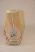 Load image into Gallery viewer, Snug. Unisex Ankle Ugg boot with heel support. Colours: Natural &amp; Soft Pink
