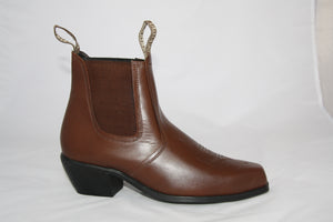 TEXAS TAN- Chisel toe  Ankle boots for men and women