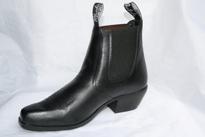 TEXAS - Western style Chisel toe Ankle boots - with cuban heel