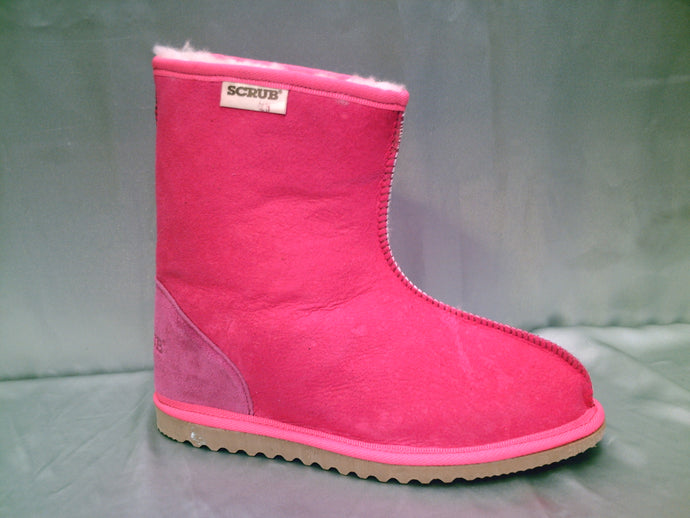 Husky. Ladies Hot Pink Ugg Boot. High ankle length