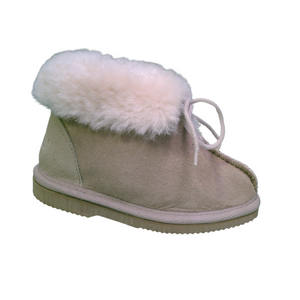 Style: Snug Kids. Ankle boot. Colours Natural and Pale Pink