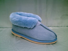 Load image into Gallery viewer, Sophie. Grey  Short Ladies Slipper - Pure sheepskin wool.
